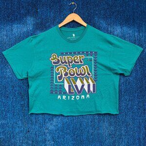 Super Bowl LVII Arizona NFL Battle in the Desert Crop Tee L